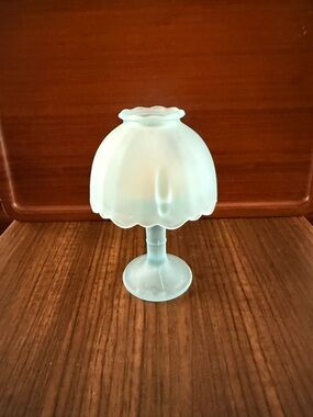 Fairy lamp. Blue frosted mini